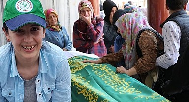 Rize'de kocası tarafından öldürülen Özlem Dursun toprağa verildi