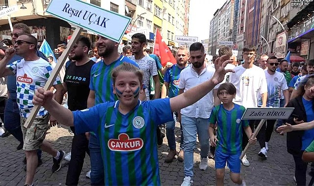 Çaykur Rizespor'dan birlik ve dayanışma yürüyüşü