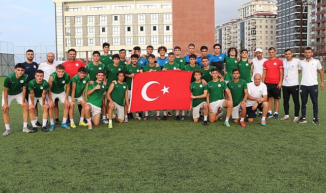 Genç Atmacalardan anlamlı antrenman