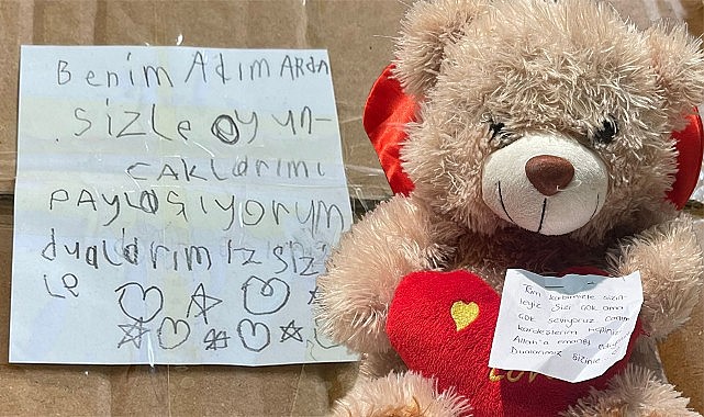 Rizeli minikler, depremzede kardeşlerini unutmadı