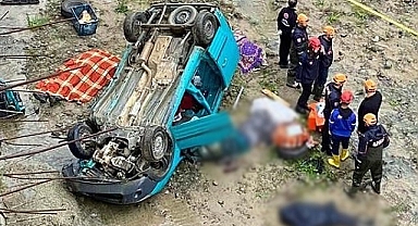 Çayeli'nde araç dereye uçtu: 4 ölü, 1 yaralı