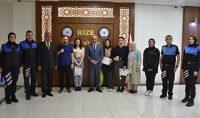 Rize Emniyeti'nin Liseler Arası Kısa Film Yarışması sonuçlandı