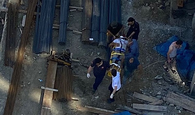 Rize'de inşaattan düşen işçi ağır yaralandı