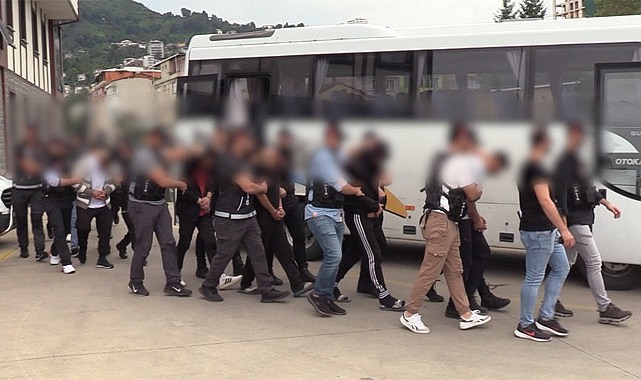 Rize'de torbacı operasyonu: 8 kişi tutuklandı
