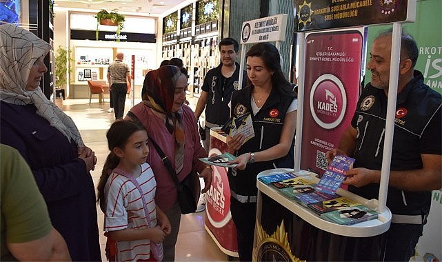 Rize'de Narkotik ekipleri Aileleri uyarmaya devam ediyor