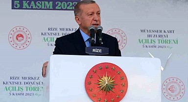 Cumhurbaşkanı Erdoğan Rize'de Toplu Açılış Törenine katıldı