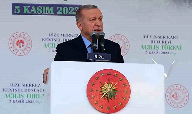 Cumhurbaşkanı Erdoğan Rize'de Toplu Açılış Törenine katıldı