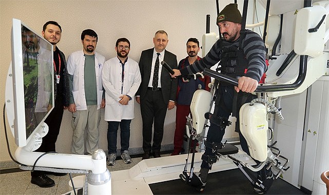 Rize'de hastalara Robotik Rehabilitasyon Cihazı ile tedavi