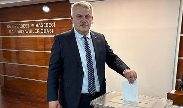 Rize SMMMO'da Mustafa Kulaksız Başkan seçildi
