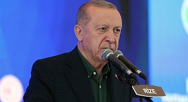 Cumhurbaşkanı Erdoğan memleketi Rize'de