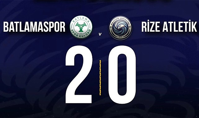 Rize Atletik, Batlamaspor'dan puan alamadı