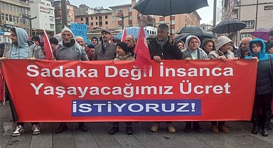 CHP Rize'den sefalet ücretlere karşı yürüyüş