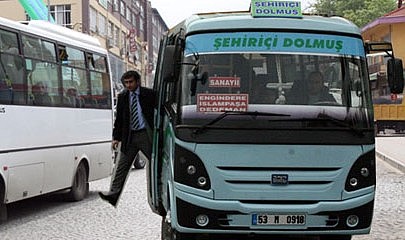 Rize'de iftardan sonra dolmuş seferleri kaldırıldı