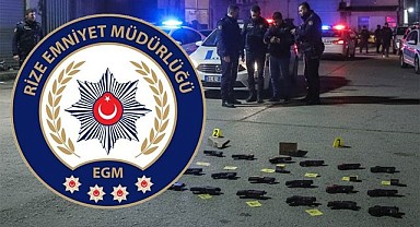 Rize'de Silah Kaçakçılarına darbe: 17 gözaltı, 1 tutuklama