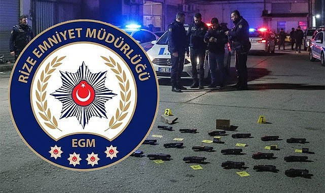 Rize'de Silah Kaçakçılarına darbe: 17 gözaltı, 1 tutuklama