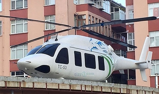 Simülasyon Helikopteri Rize Meydanında