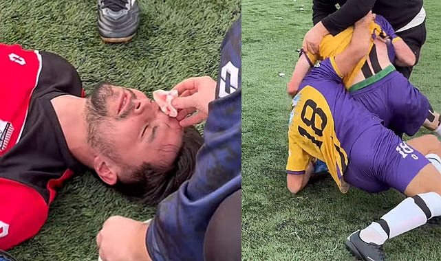 Futbol değil Meydan Muharebesi: 11 Kırmızı Kart, Hastanelik olan futbolcu