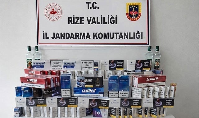 Rize Jandarmasından Pazar'da Kaçakçılık Operasyonu