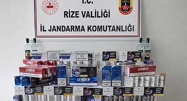 Rize Jandarmasından Pazar'da Kaçakçılık Operasyonu