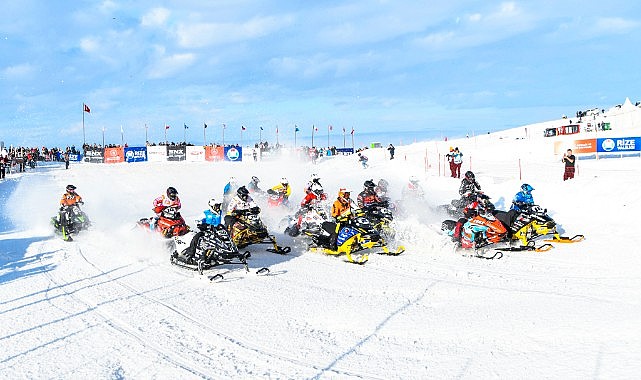 Yeşilay Dünya Kar Motosikleti Şampiyonası sona erdi