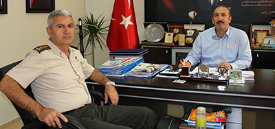 Albay Talu'dan Gültekin'e veda ziyareti