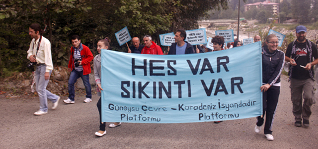 Güneysu'da "HES var, sıkıntı var"