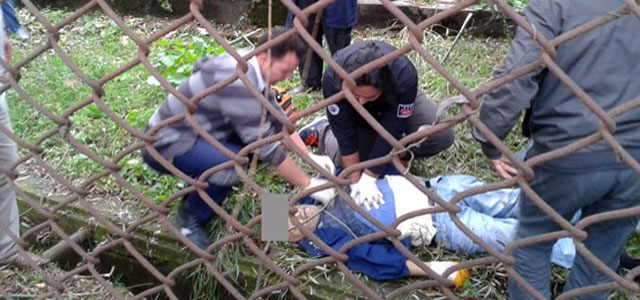 Rize'de ağaçtan düşen fabrika işçisi öldü