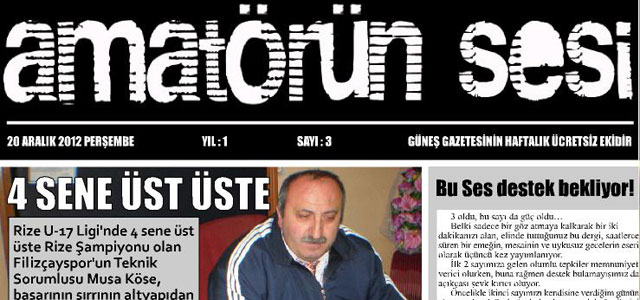 Amatörün Sesi dergisinin 3. sayısı çıktı