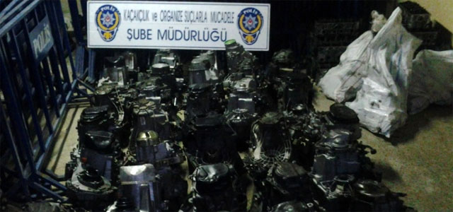 Rize'de yedek parça hırsızları yakalandı