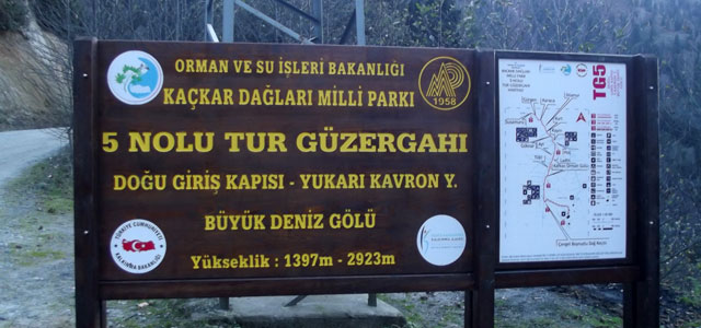 Kaçkar Dağları tabelalandırıldı