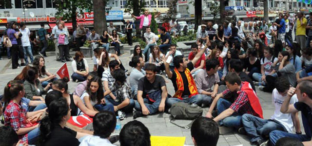 Rize'de Gezi Parkı eylemi