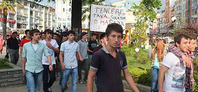 Rize'de polise destek eylemi