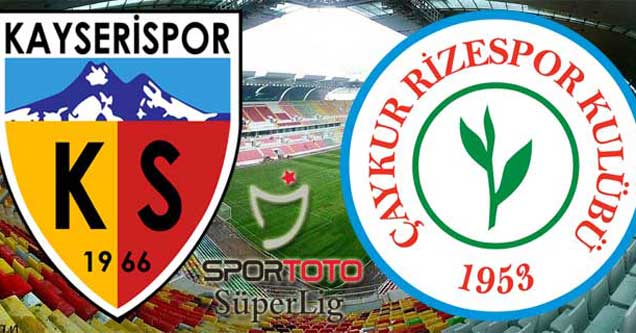 Çaykur Rizespor ile Kayserispor 30. randevuda