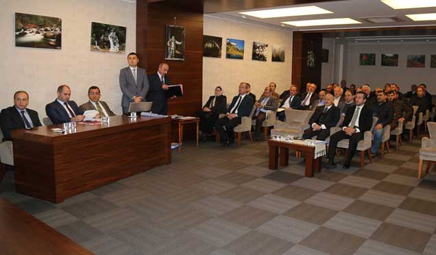 Rize'de köylere ayrılan hizmet bütçesi görüşüldü