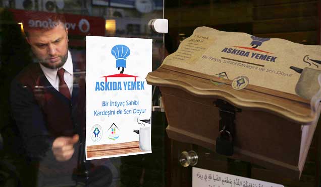 Rize'de "Askıda Yemek" uygulaması başlatıldı