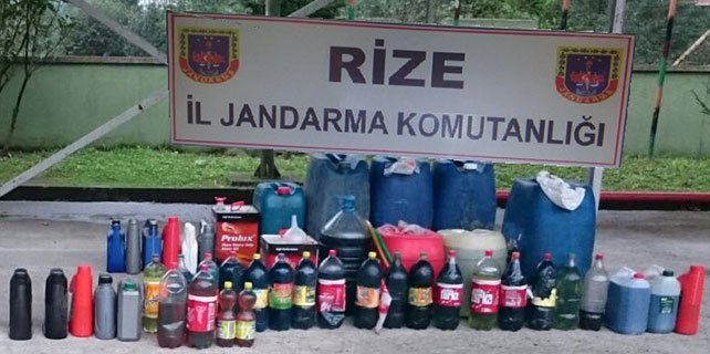 Rize'de akaryakıt kaçakçılarına baskın