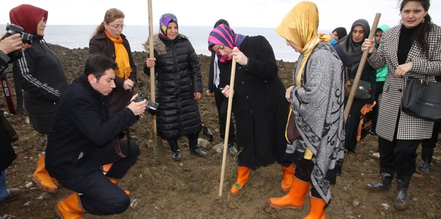 Rizeli Kadınlar 101 fidan dikti