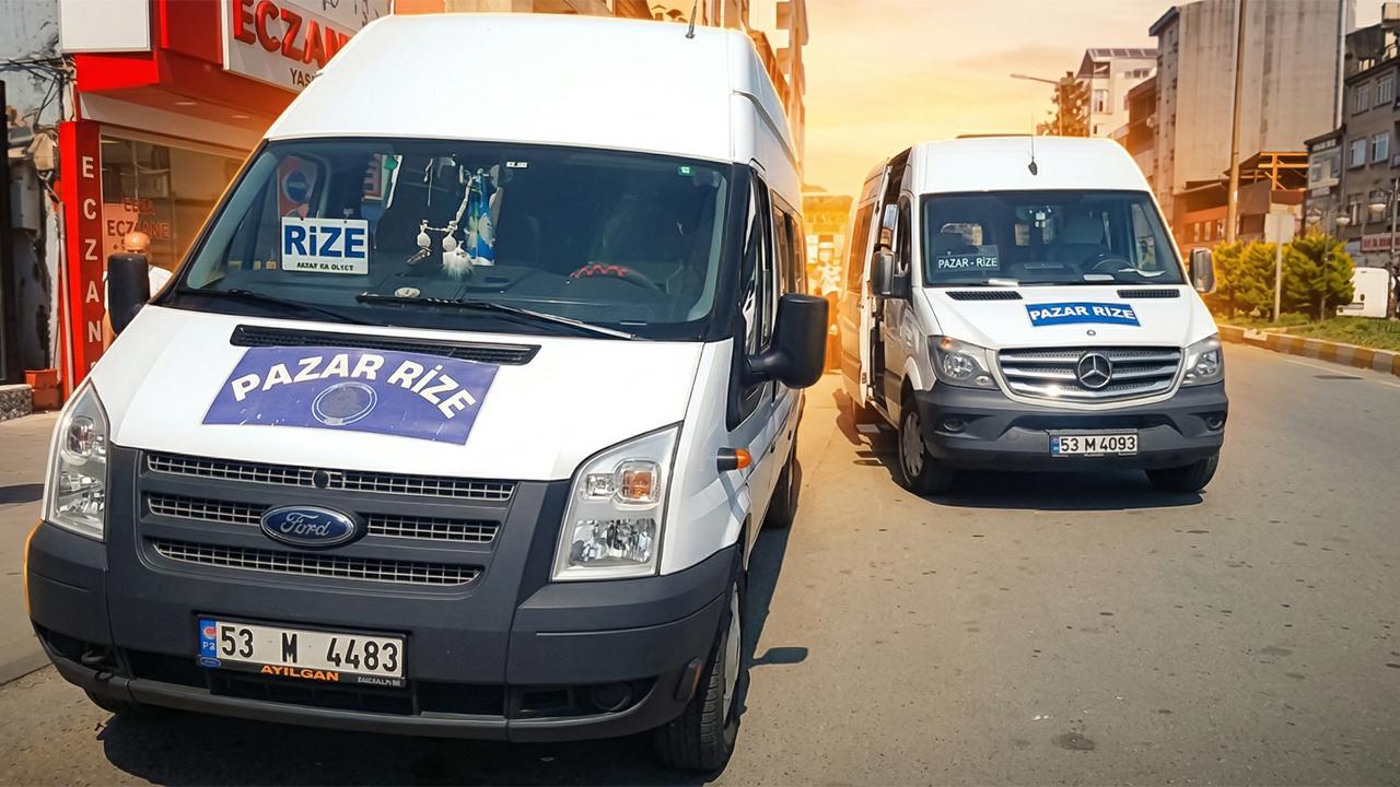 Rize-Pazar ve Pazar-Ardeşen minibüs ücretlerine zam geldi