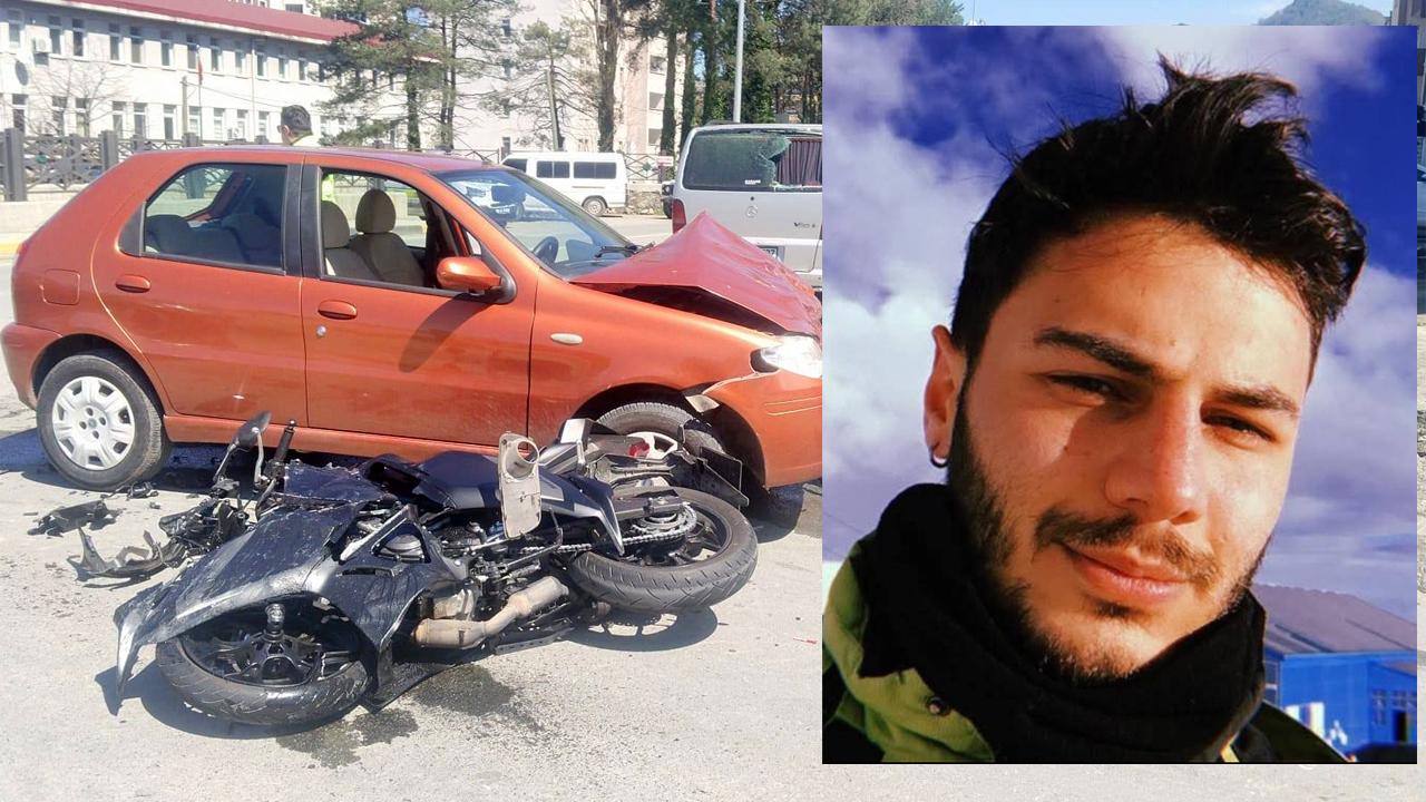 Rizeli Motosiklet Sürücüsü Eren Karamahmutoğlu Hayatını Kaybetti