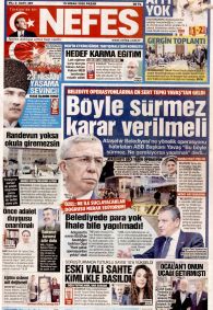 Nefes Gazetesi Gazete Manşeti