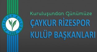 Kuruluşundan günümüze Rizespor'un Başkanları